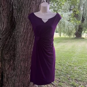 Amazing Glamour purple dress tulip hem 16